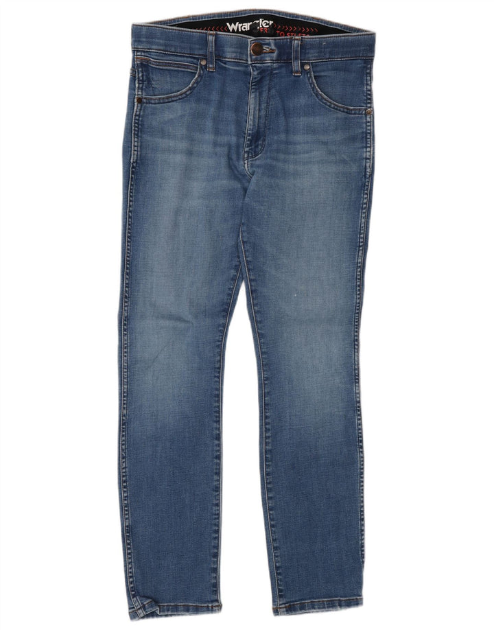 Wrangler Mens Larston Slim Jeans W30 L30 Azul Algodão