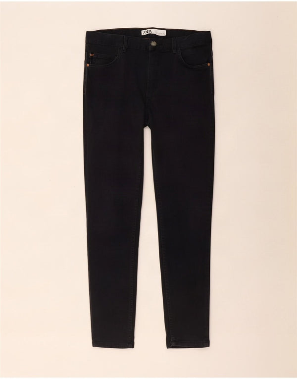 Zara Calça masculina skinny casual UE 42 grande W32 L30 preta
