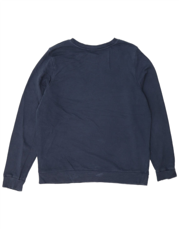 Suéter feminino Marks & Spencer UK 16 grande algodão azul marinho
