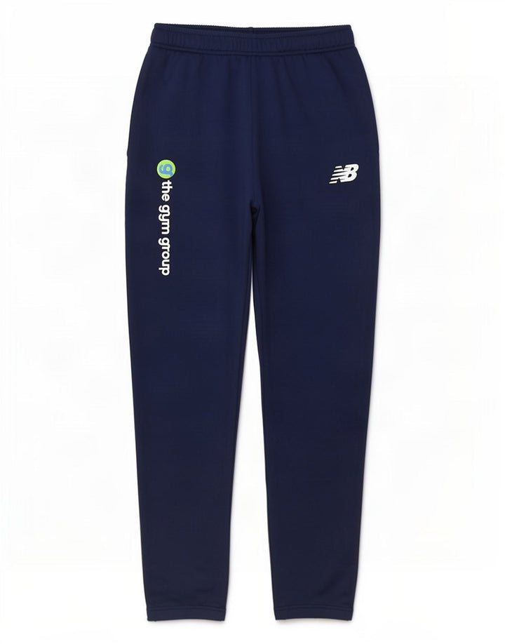 Calça de treino masculina New Balance Graphic azul marinho poliéster
