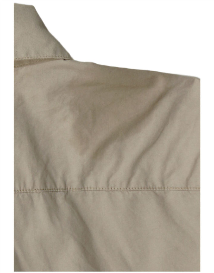 Camisa masculina Calvin Klein grande algodão bege