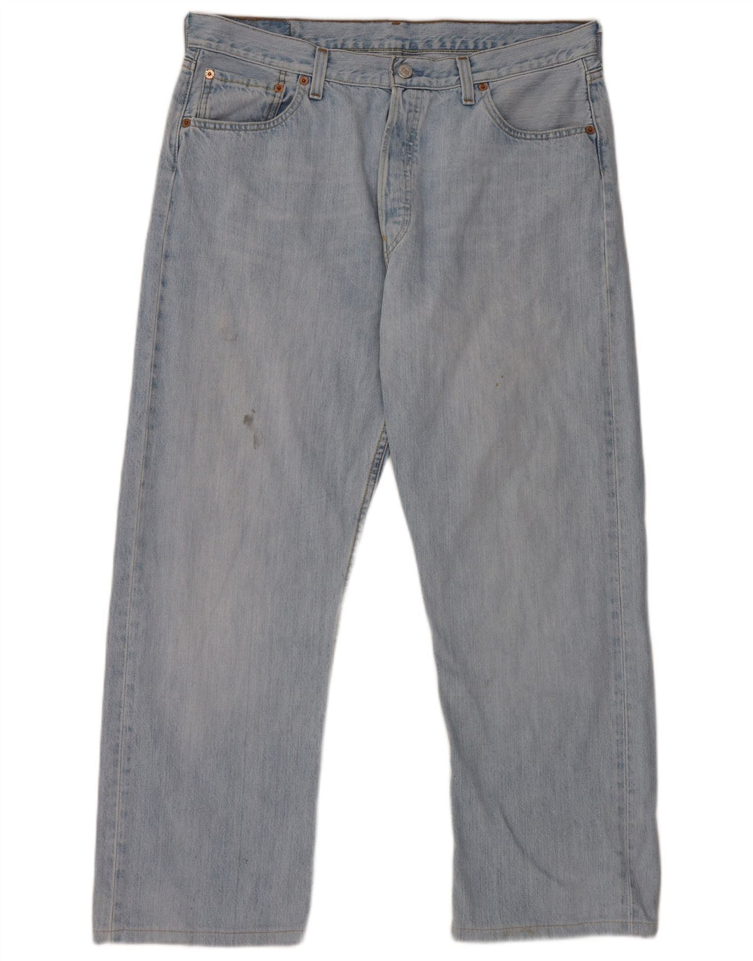 Calça jeans masculina Levi's 501 Straight W36 L28 azul algodão