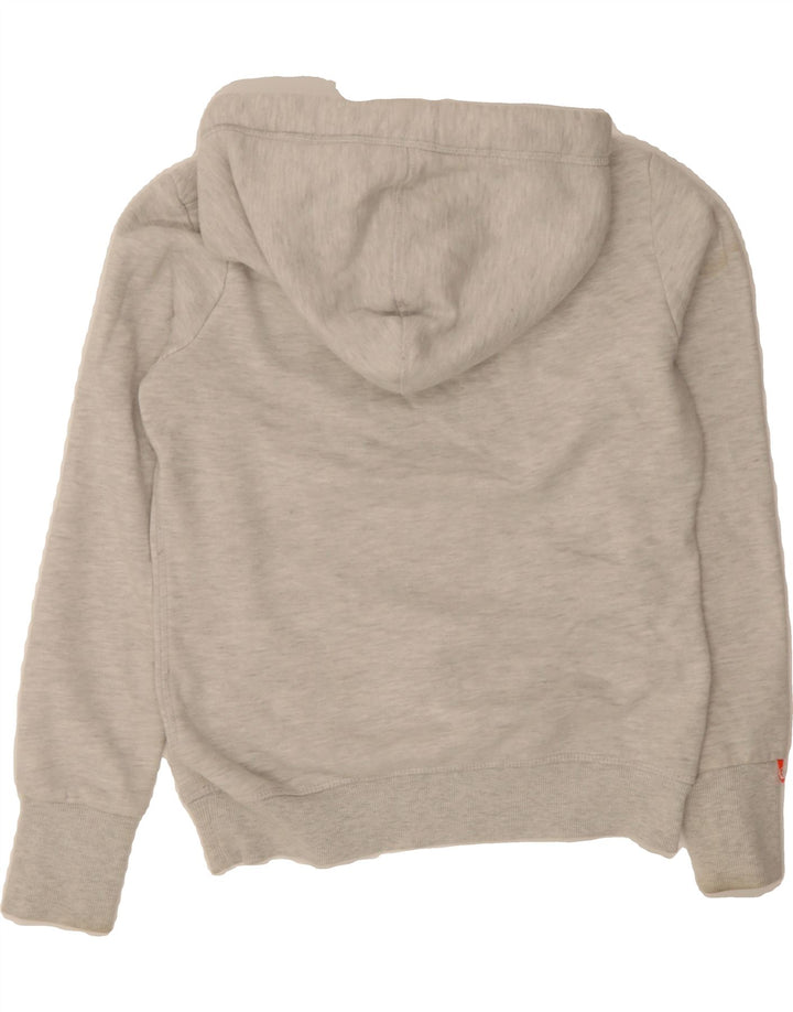 SUPERDRY Womens Hoodie Jumper UK 10 Small Grey Cotton Vintage Superdry and Second-Hand Superdry from Messina Hembry 