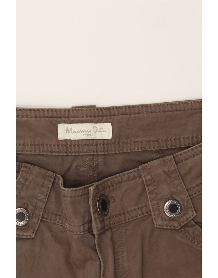 MASSIMO DUTTI Womens Straight Casual Trousers W30 L30 Brown Vintage Massimo Dutti and Second-Hand Massimo Dutti from Messina Hembry 
