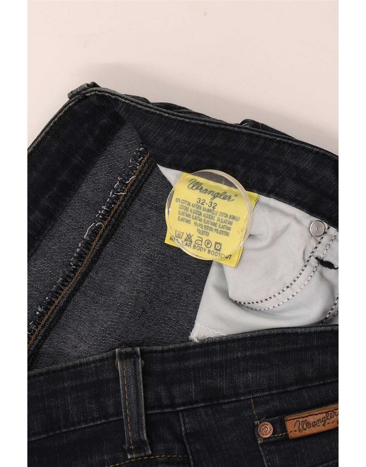 Wrangler feminino bootcut jeans W32 L32 azul marinho algodão
