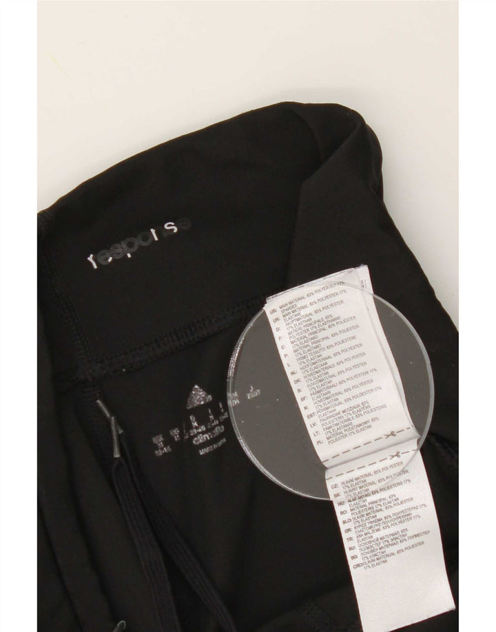 Adidas Womens Climalite Leggings UK 12/14 Medium Black Colourblock