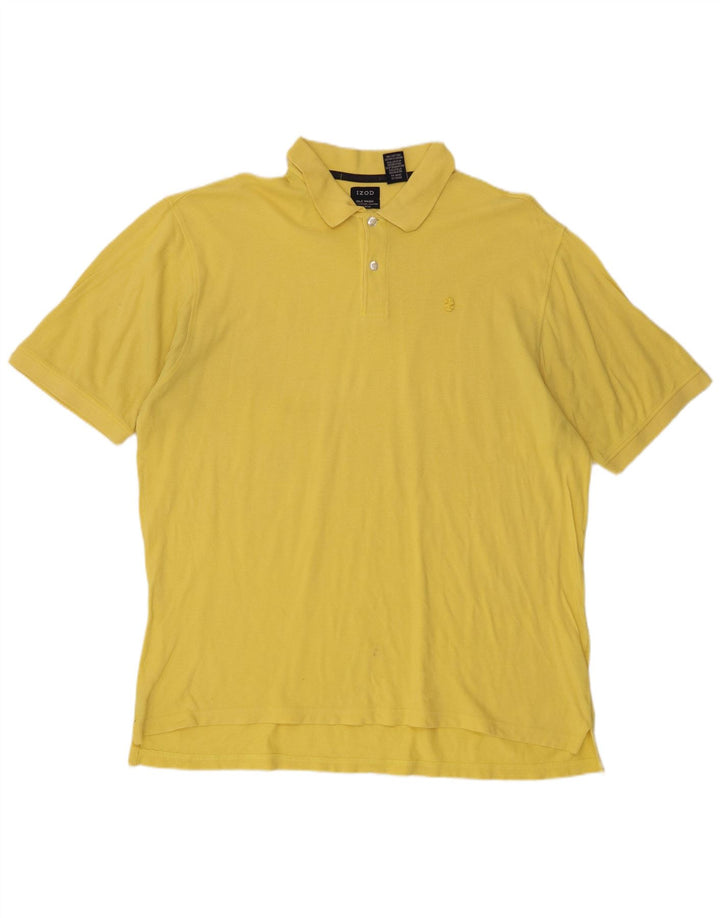 Camisa polo masculina Izod XL algodão amarelo