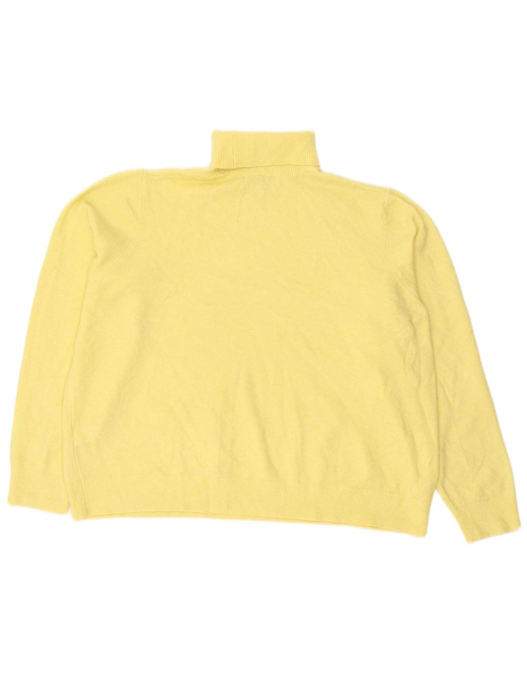 Suéter feminino Marks & Spencer com gola redonda Reino Unido 18 XL amarelo poliéster