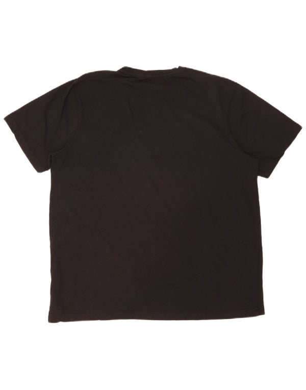 Camiseta gráfica masculina MOUNTAIN WAREHOUSE grande algodão preto