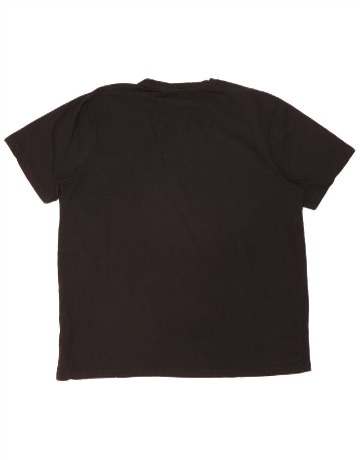 Camiseta gráfica masculina MOUNTAIN WAREHOUSE grande algodão preto