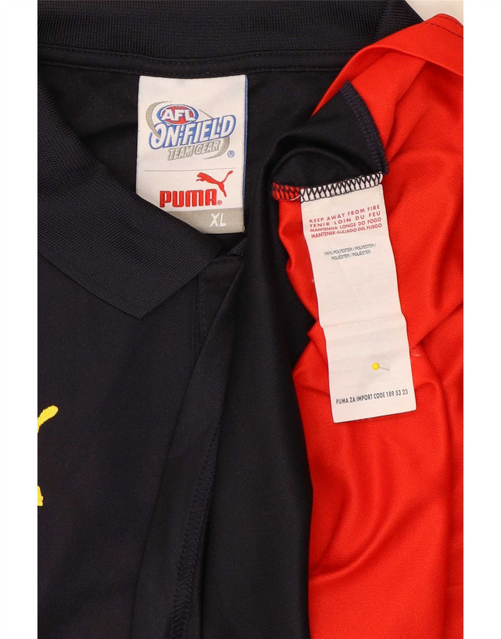 Camisa polo masculina Puma XL azul marinho colorblock poliéster