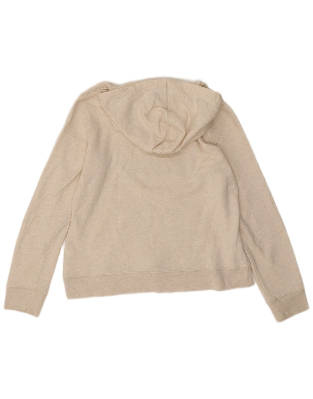 Suéter com capuz gráfico feminino Gap UK 14 médio branco