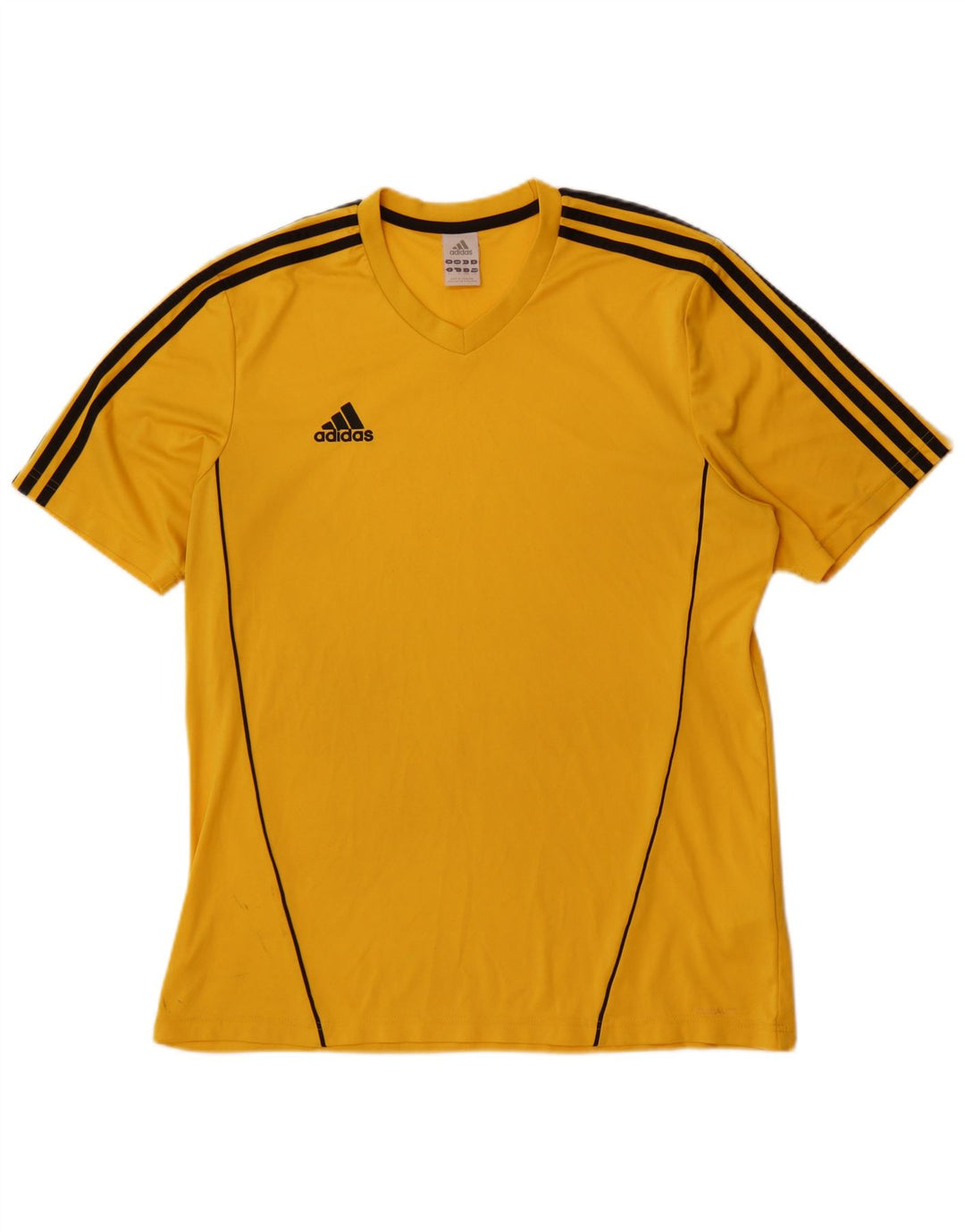 Camiseta masculina Adidas grande poliéster amarelo