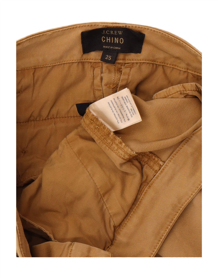 J. CREW Calça Chino Feminina Slim W25 L26 Algodão Bege