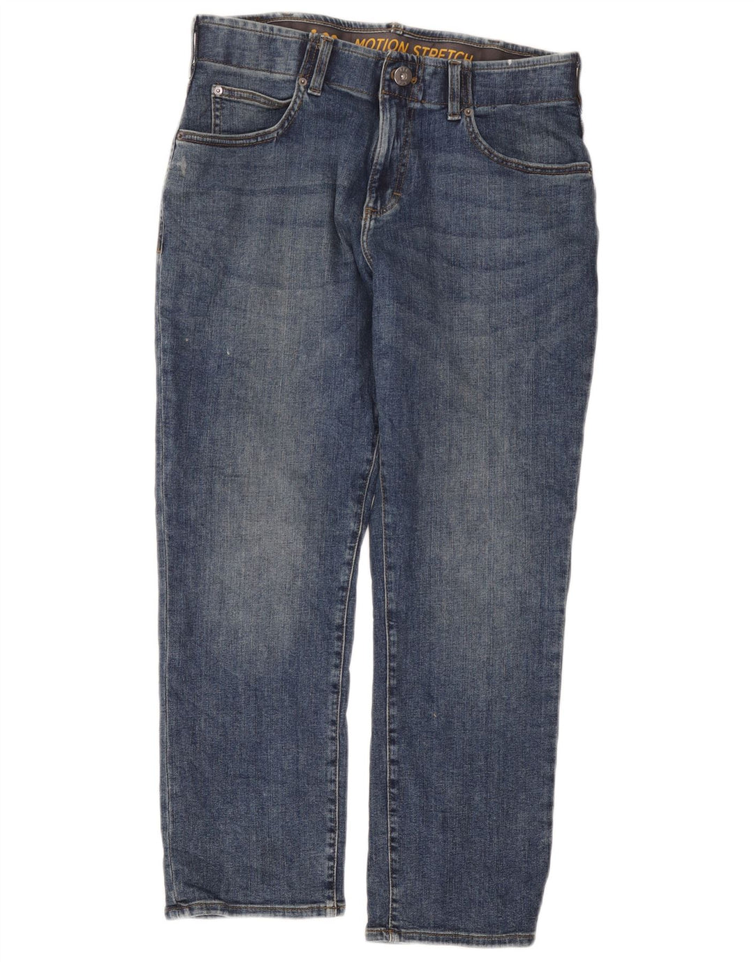 Calça jeans reta masculina Lee Regular Fit W34 L29 algodão azul