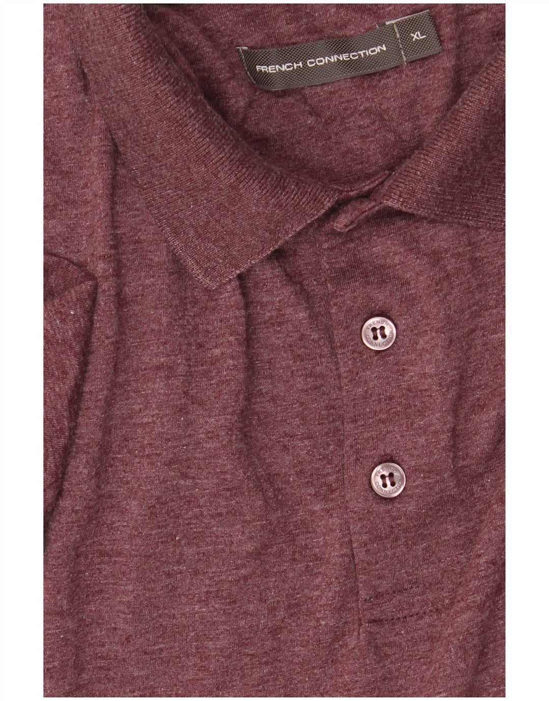 Camisa polo masculina FRENCH CONNECTION XL algodão Borgonha