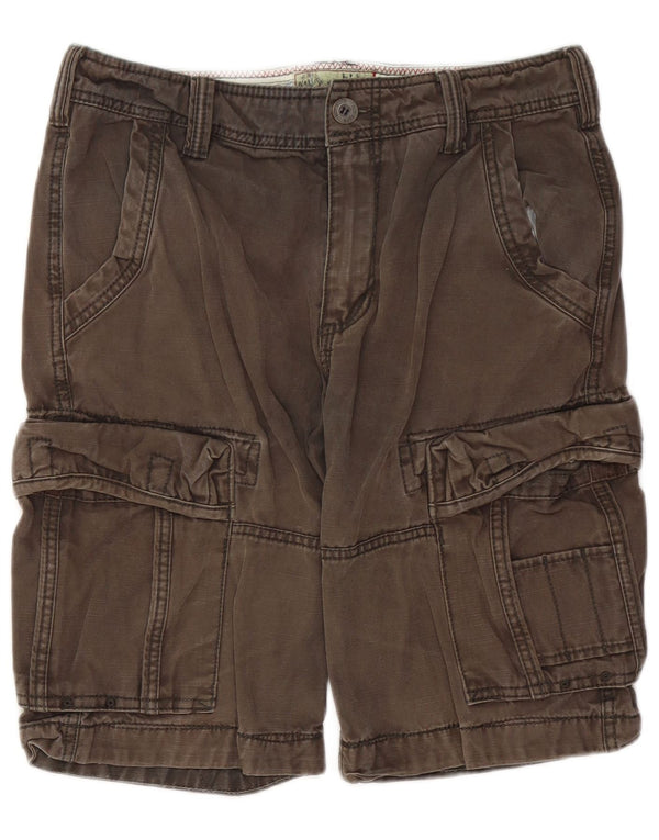 Shorts cargo masculino Fat Face W32 algodão cinza médio
