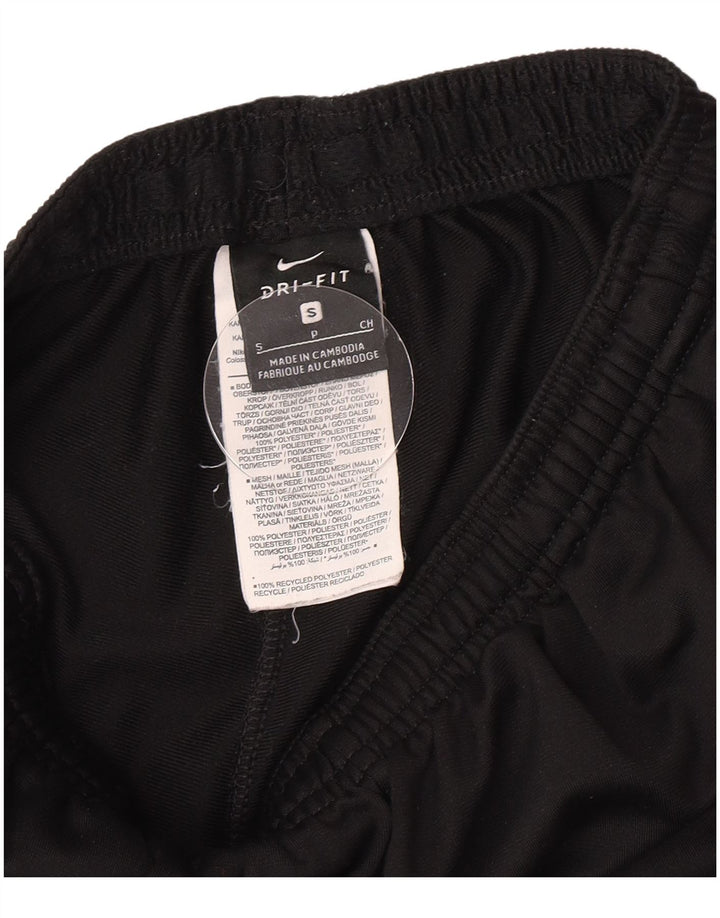 Calça de treino feminina Nike Dri Fit UK 8 pequena preta poliéster