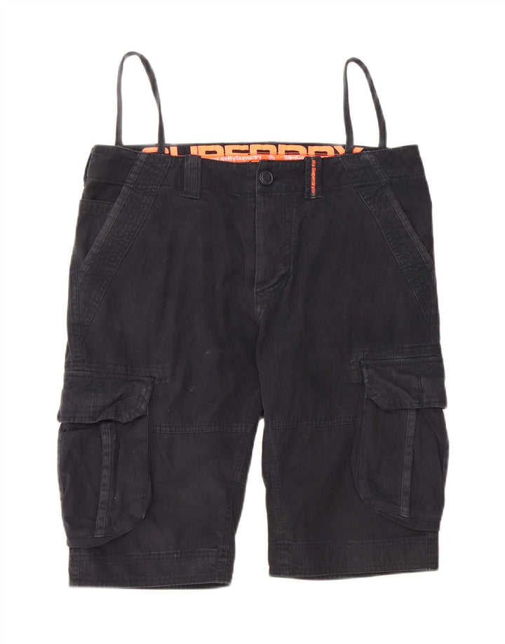 Shorts cargo masculino SUPERDRY médio W32 algodão azul marinho