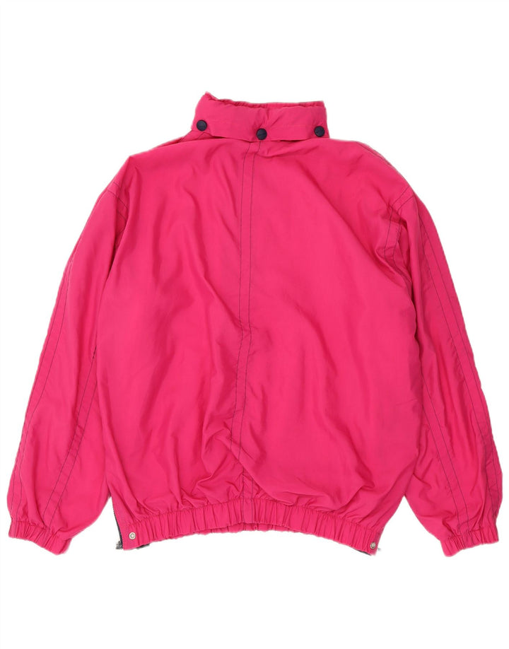Jaqueta de chuva Ellesse masculina com capuz e pulôver UK 38 rosa médio