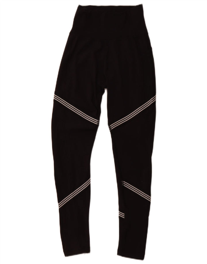 Leggings Adidas Climalite UK 6 XS Preto Listrado Poliéster