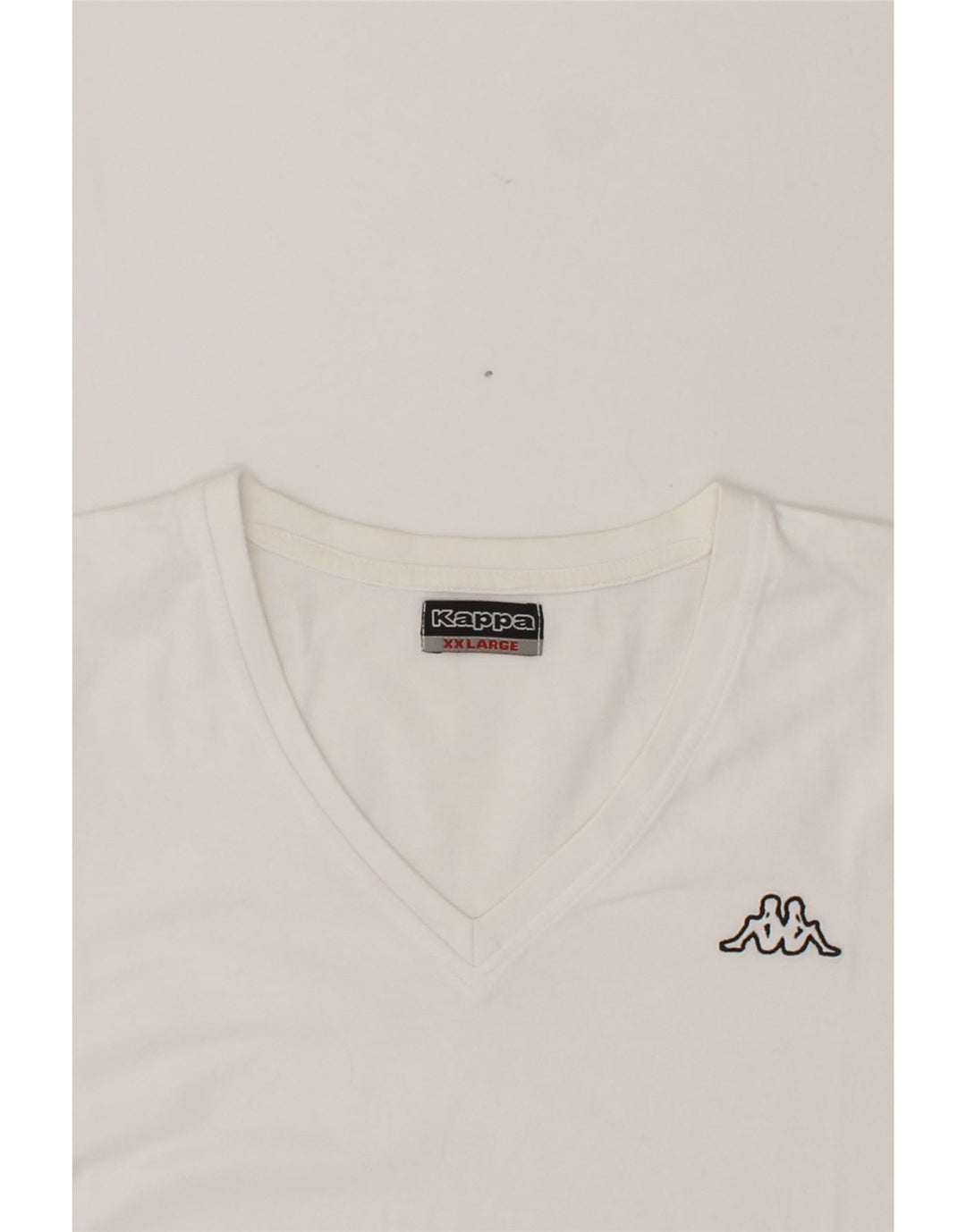 KAPPA Womens T-Shirt Top UK 20 2XL White Cotton Vintage Kappa and Second-Hand Kappa from Messina Hembry 