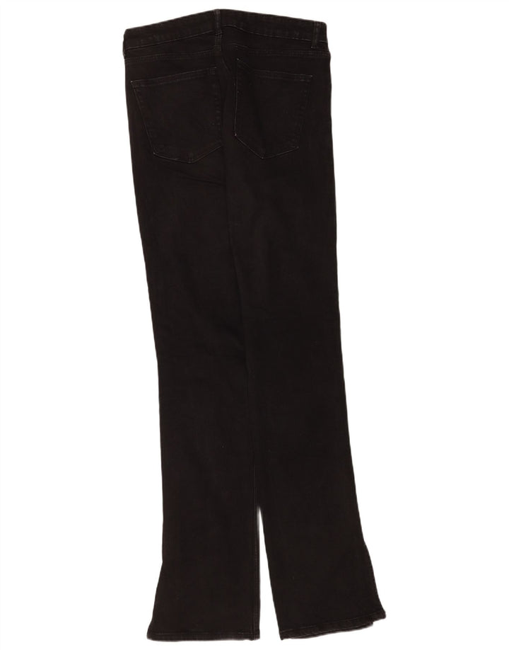 Zara Jeans Bootcut Feminino EU 42 Grande W32 L33 Preto