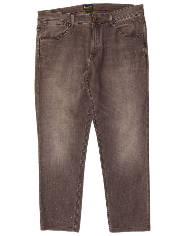 Calça jeans masculina Timberland Tapered W38 L30 cinza algodão