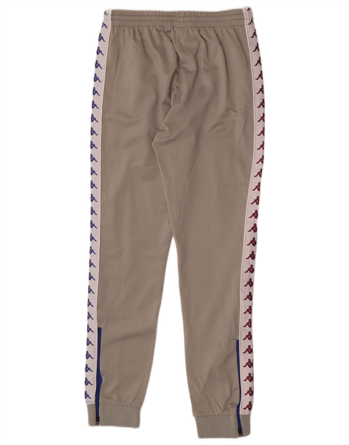 Calça de treino masculina Kappa Graphic Joggers pequeno bloco cinza