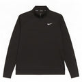 Suéter Nike feminino Dri Fit com gola e zíper UK 16 grande poliéster preto