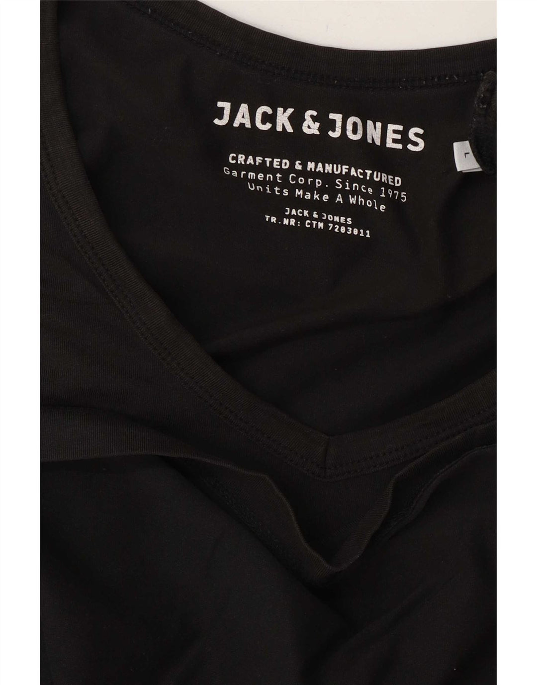 Camiseta masculina Jack & Jones grande preta