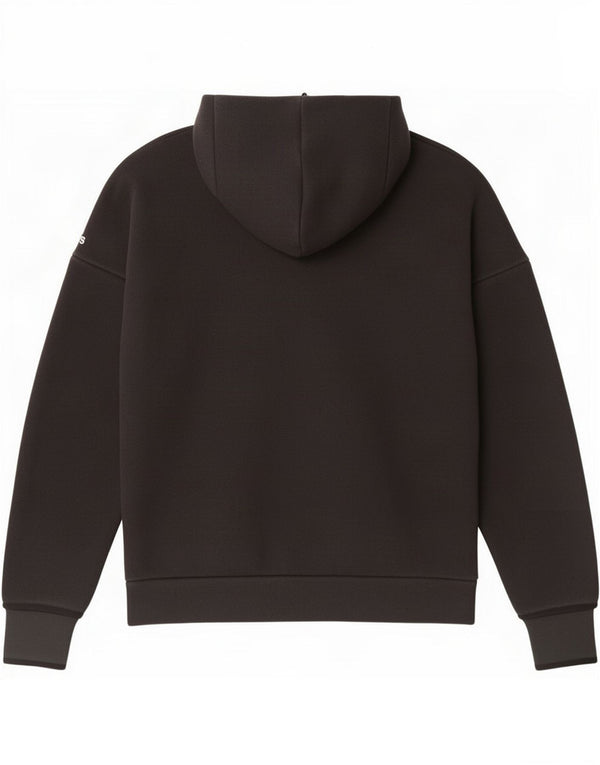 Adidas Mens Manchester United Zip Hoodie Suéter Médio Preto