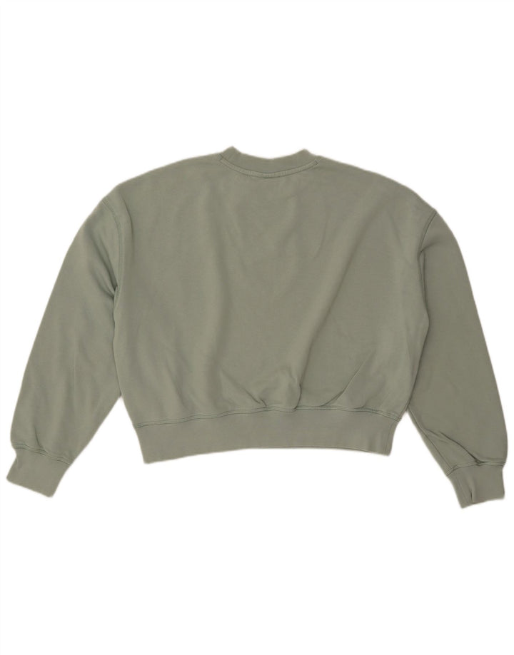 Suéter feminino DICKIES com estampa oversized cropped Reino Unido 14 verde médio