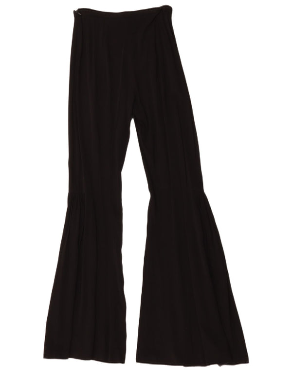 Calça feminina casual Zara Flare XS W24 L32 preta