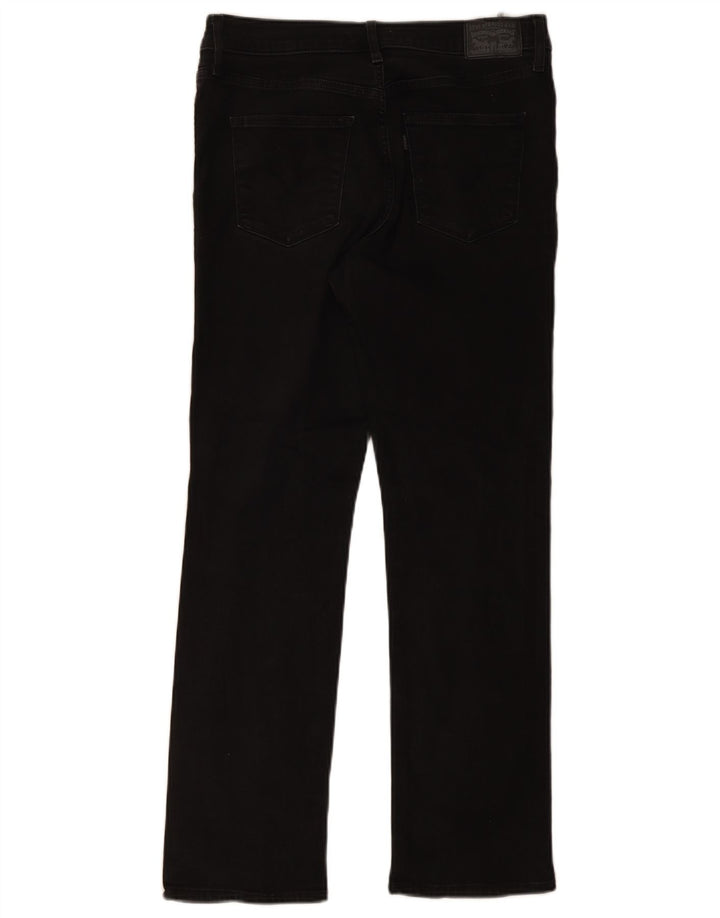 Calça jeans feminina Levi's 314 Shaping Straight W31 L30 algodão preto