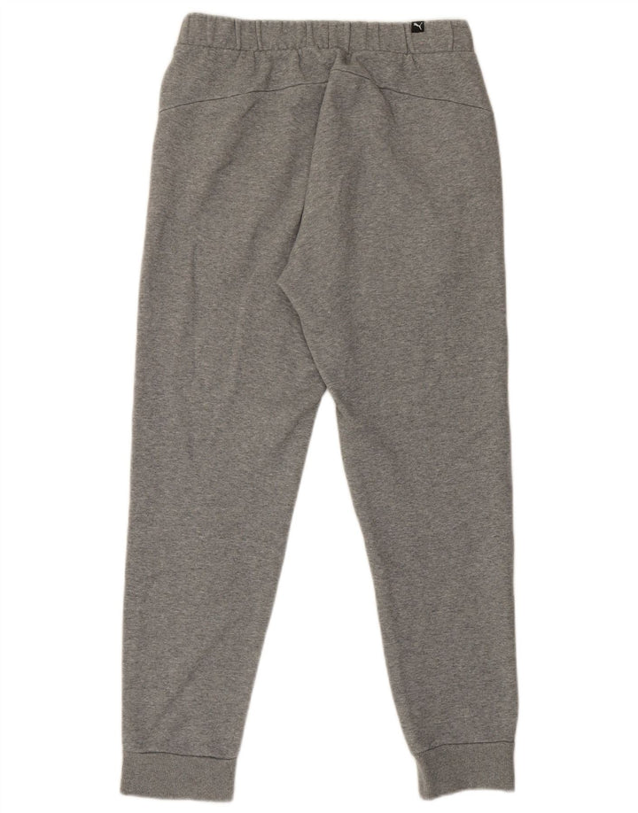 Calça de treino masculina Puma Graphic Joggers cinza médio algodão