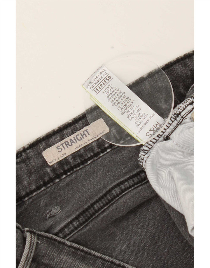 Jeans retos masculinos Marks & Spencer W42 L29 algodão cinza