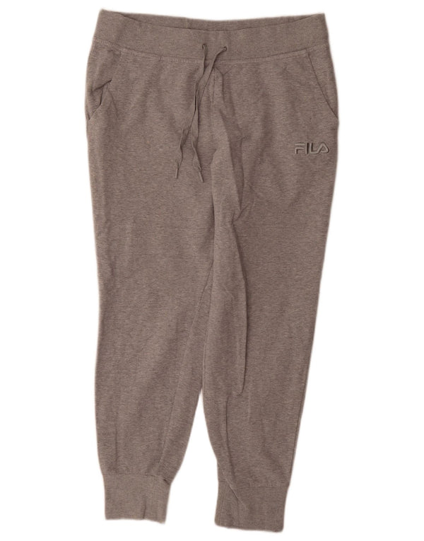 Calça de treino feminina Fila Joggers UK 16 grande algodão cinza