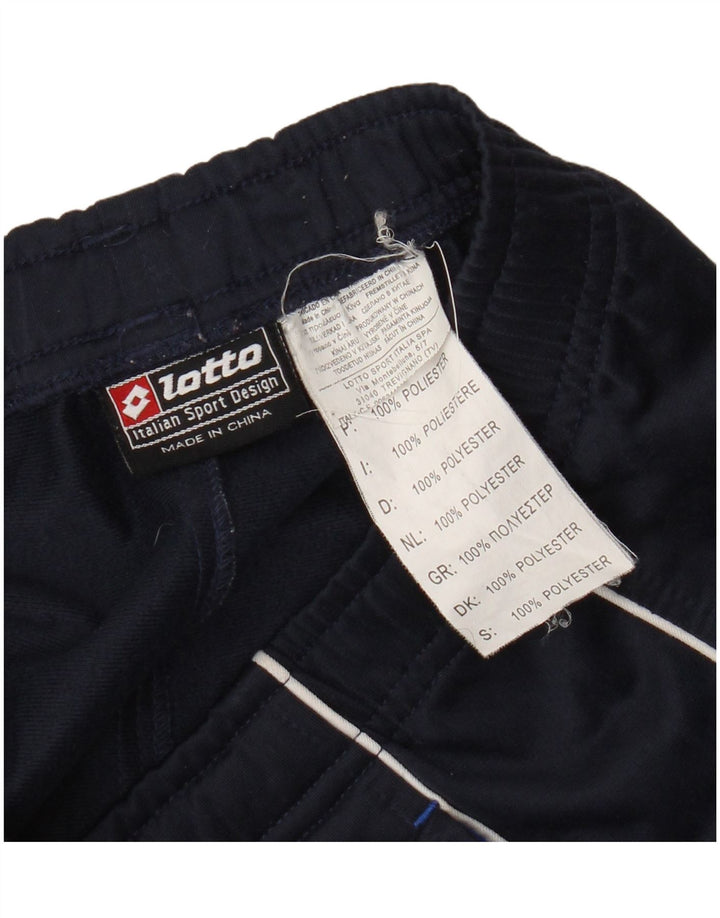 Calça de treino masculina Lotto com estampa gráfica média azul marinho colorblock
