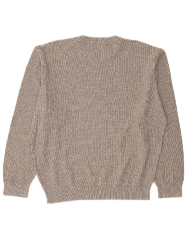Zara Suéter feminino com gola redonda e gola redonda UK 18 XL cinza