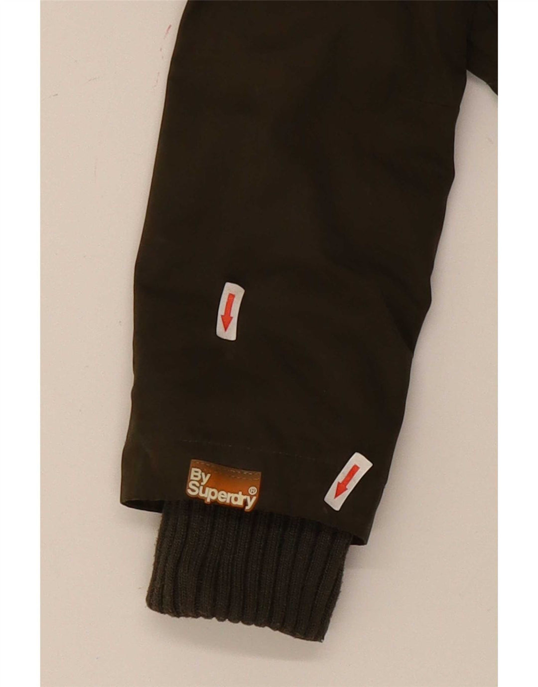 Jaqueta Parka com capuz feminina Superdry UK 14 grande poliéster verde