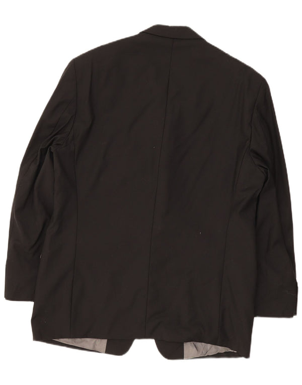 Jaqueta Blazer Masculina Calvin Klein com 3 Botões Reino Unido 38 Lã Preta Média