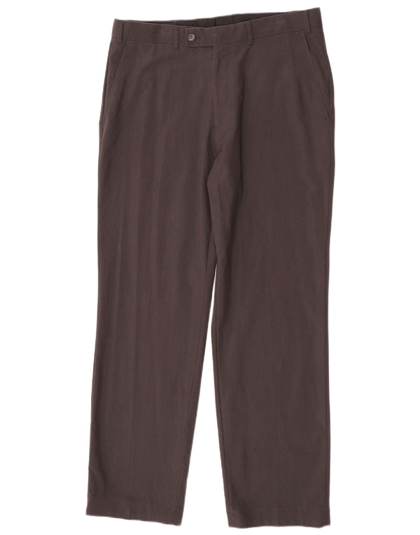 Bruno Banani Calça masculina reta W36 L32 algodão cinza