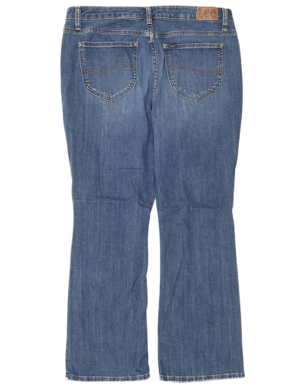 Lee Womens Petite Mid Rise Regular Fit Bootcut Jeans US 16 XL W34 L30 Azul