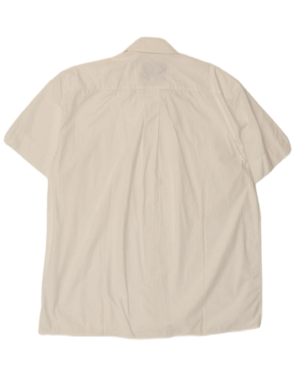 Camisa masculina de manga curta Armata Di Mare tamanho 48 2XL algodão branco