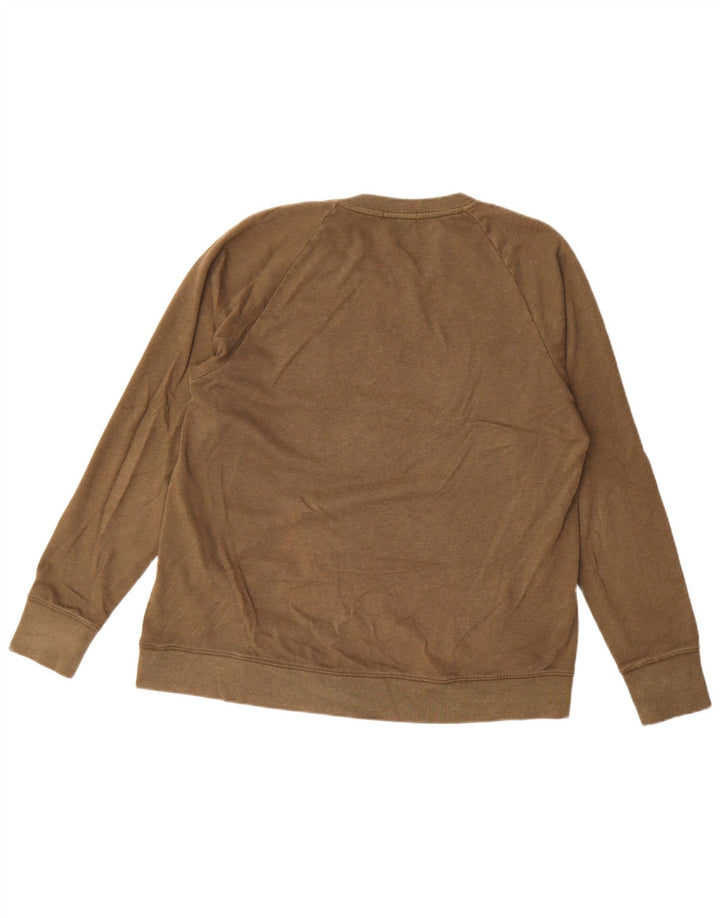 Gap moletom gráfico masculino jumper médio cáqui algodão