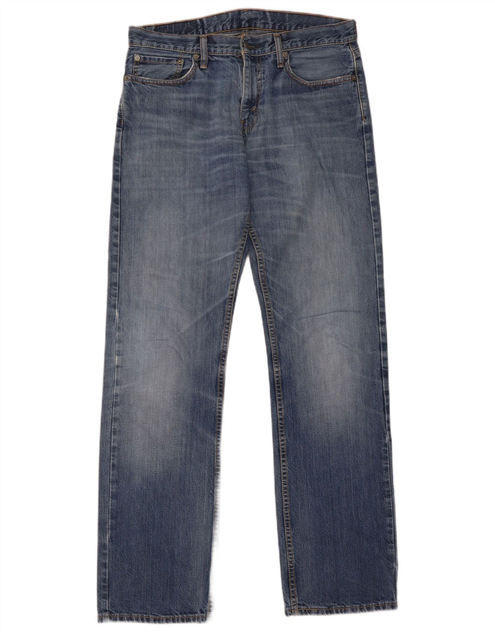 Levi's Masculino 514 Straight Jeans W33 L34 Azul Algodão