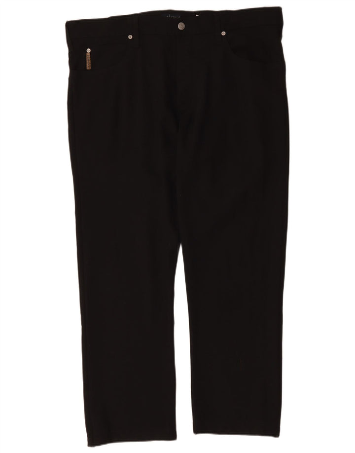 Calça casual reta masculina Armani W40 L29 poliéster preto