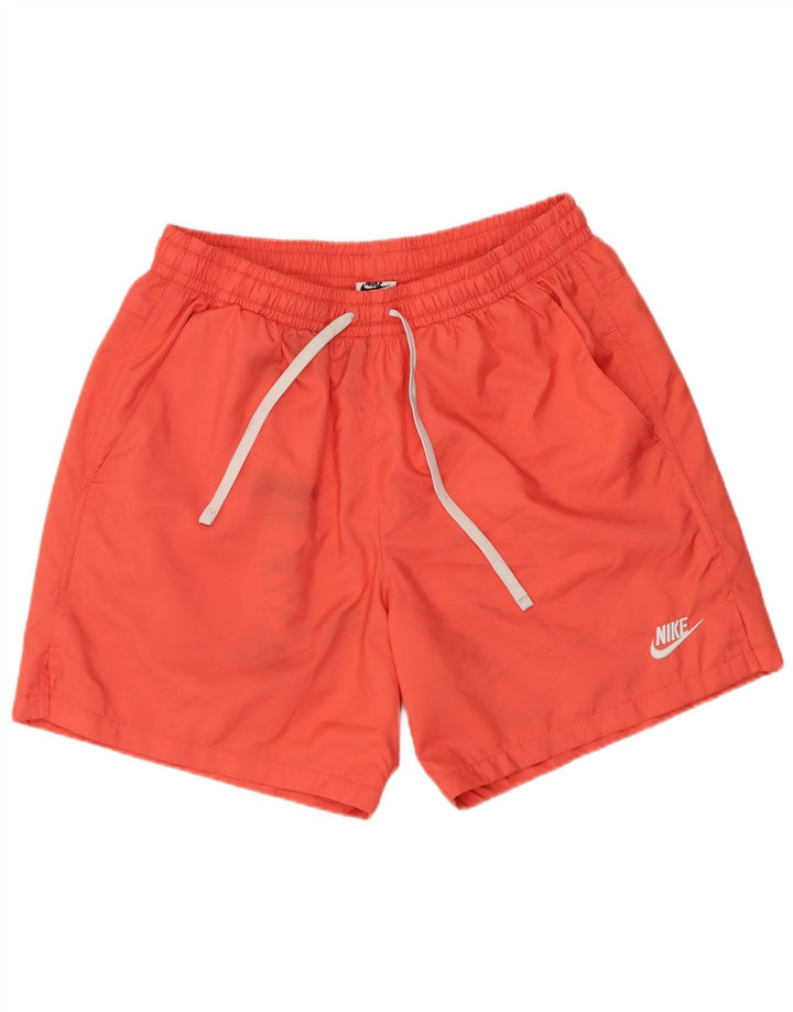 Shorts de natação masculino Nike médio laranja