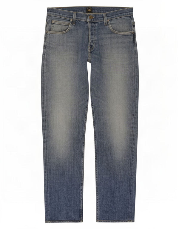 Lee Mens Powell Slim Jeans W33 L34 Azul Algodão